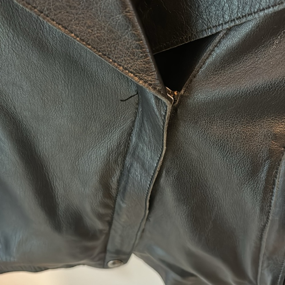 Muubaa London | 100% Lamb Leather Moto Jacket Sz 8 - Picture 6 of 10